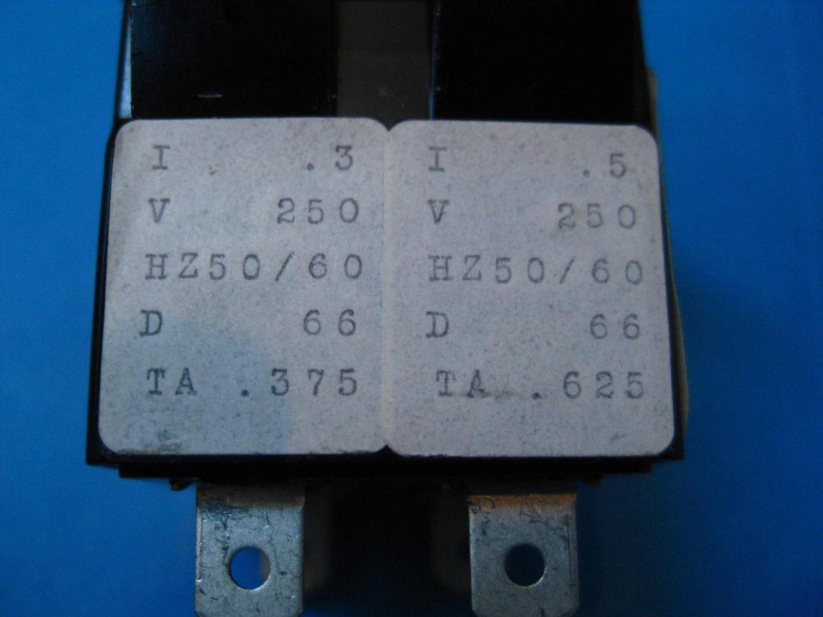 Airpax 203-11-25375-2 Circuit Breaker Switch, 250V, 50/60Hz, Lot of 2