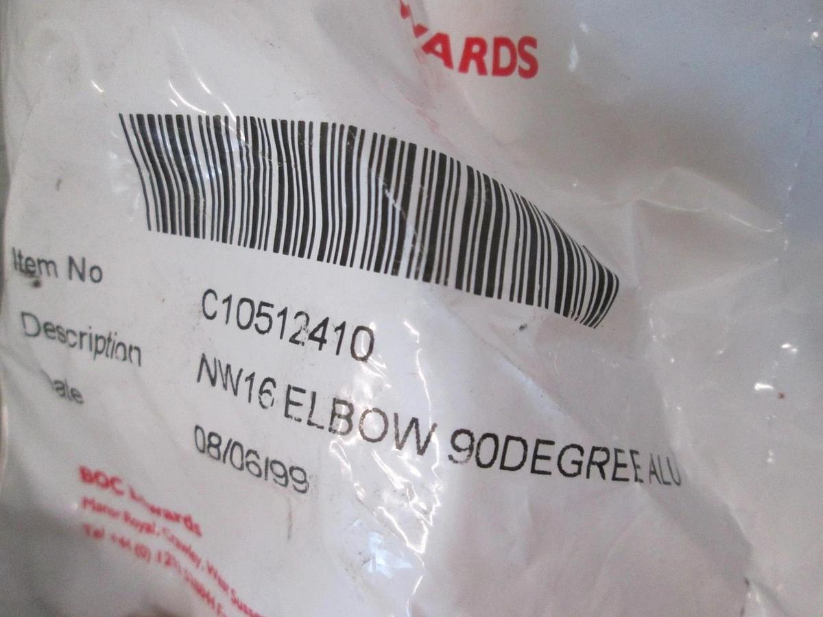 BOC Edwards, NW16 Elbow, 90 Degree Elbow, New, Lot of 3