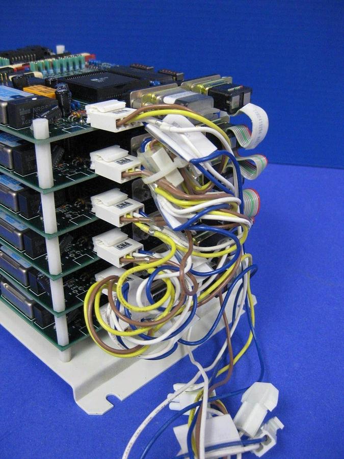 Used TEL Tokyo Electron T-Bawl Control Unit PCB Assembly w/ (6) MDIF-01A-1