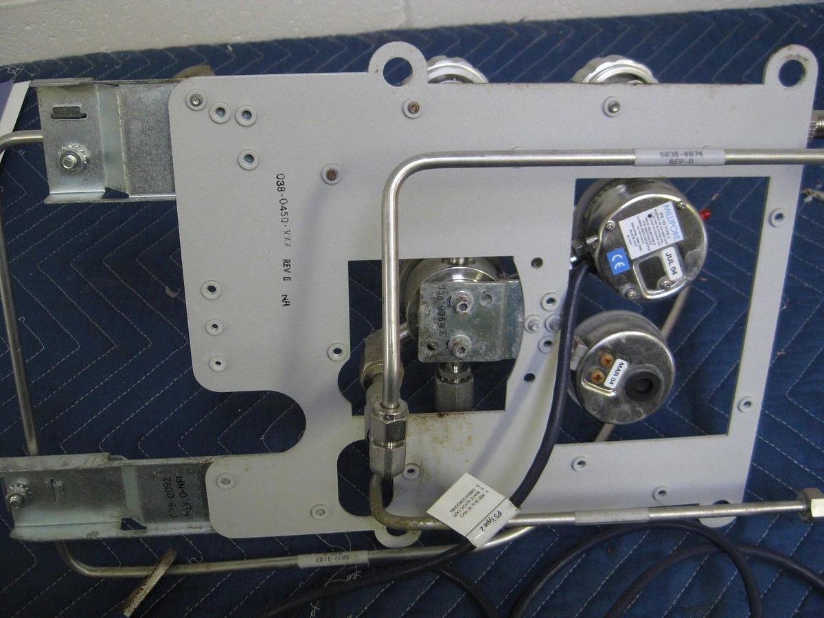 Used Semi-Gas High Purity Gas Panel, CGA 320 w/ Pigtail Shut Off Valve, Used