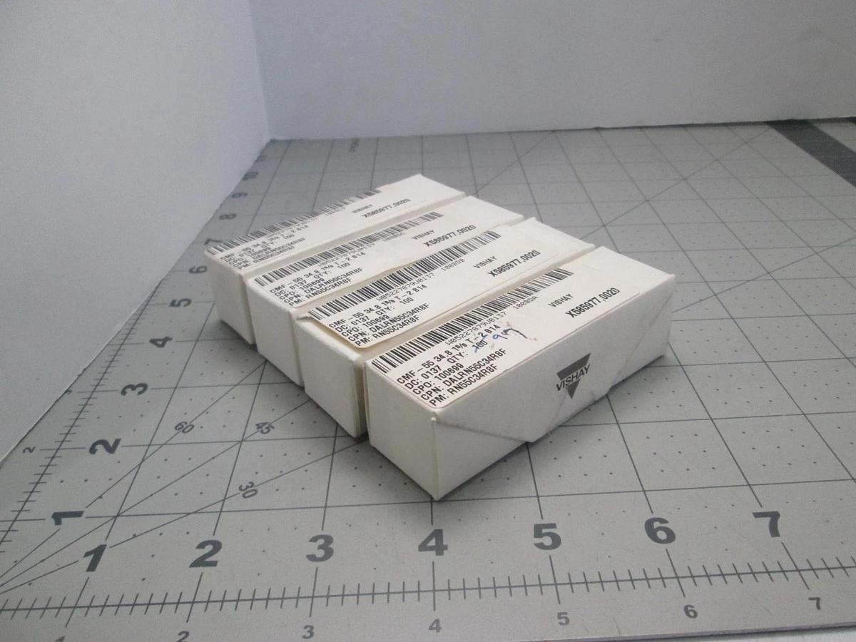 Vishay, RB55C34R8F, CMF-55 34.8 1% T-2 B14, New, Lot of 399 (4 Boxes)