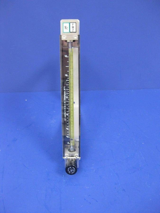 Used Tokyo Keiso F97-240254-5 Purge Meter, 0-2.2 Sl/Min N2 with Valve