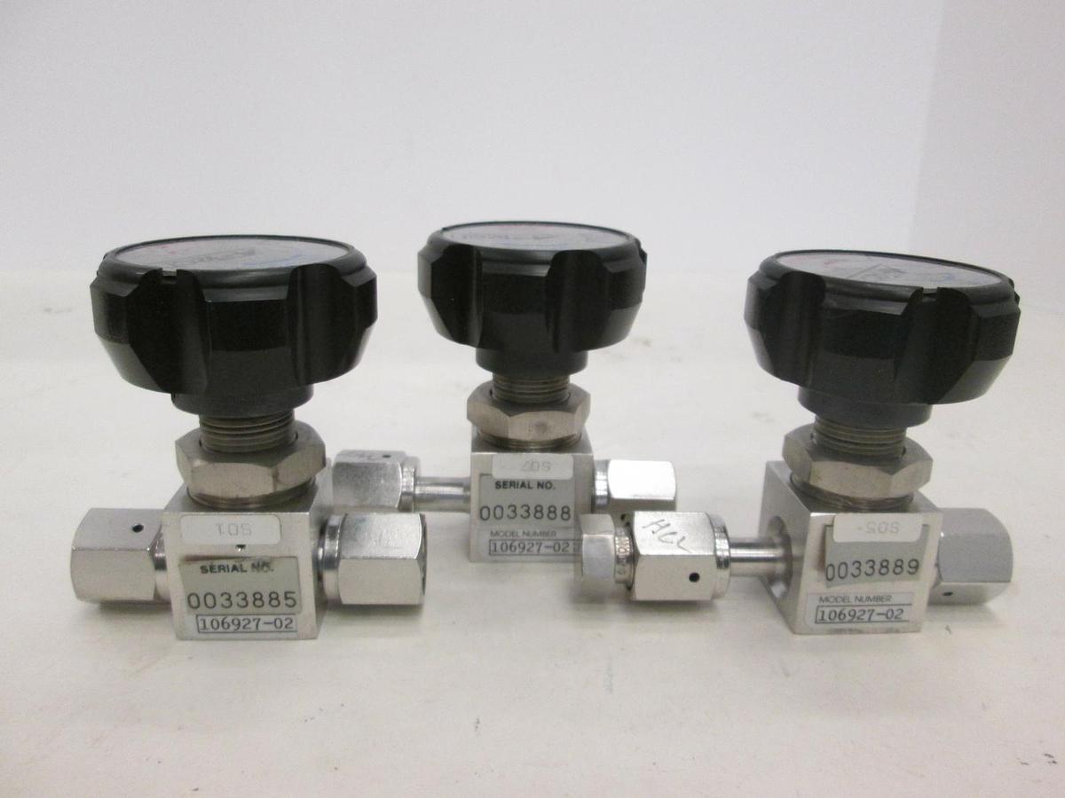 Used Aptech, Diaphragm Valve, 106927-02, Used, Lot of 3