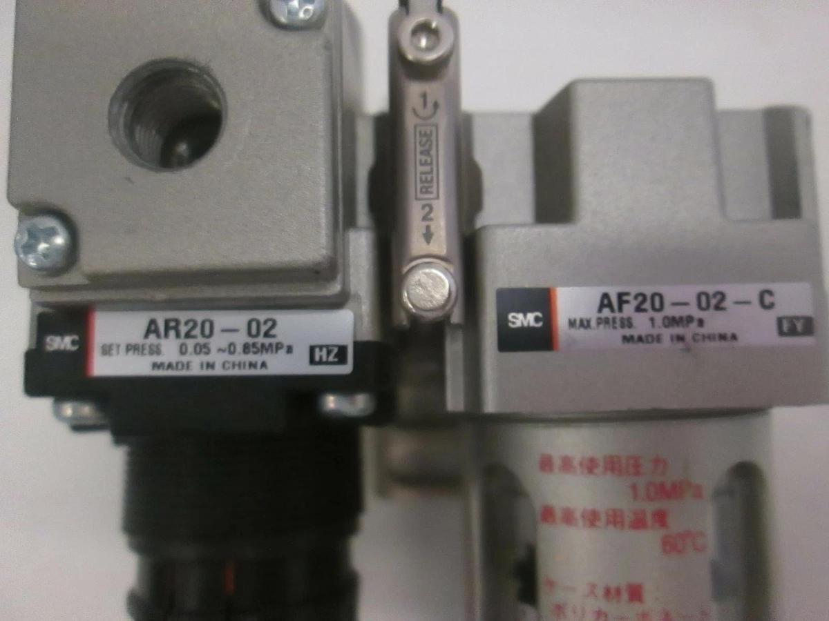 Used SMC, Air Regulator Assy, AR20-02, AF20-02-C, Used