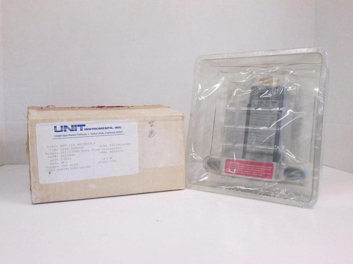 Refurbished Unit UFC-1100A Mass Flow Controller NF3, 200 SCCM, Reburbished