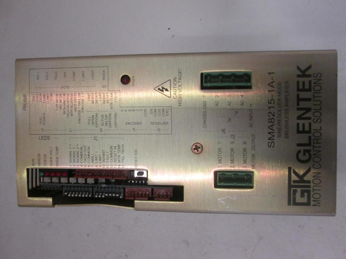 Used GLENTEK MOTION CONTROL SOLUTIONS, SMA8215-1A-1, BRUSHLESS AMPLIFIER, New