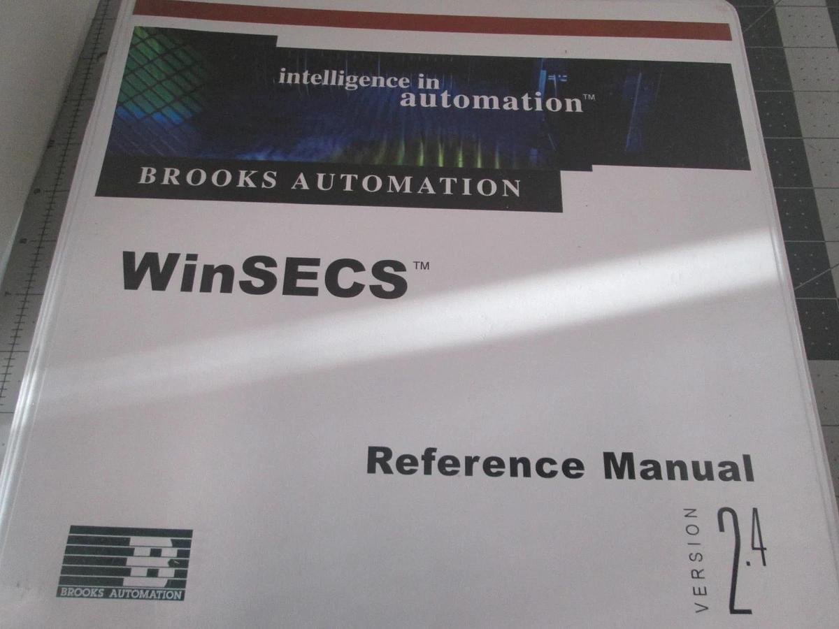 Used Brooks Automation, WinSECS Reference Manual, Version 2.4, Used