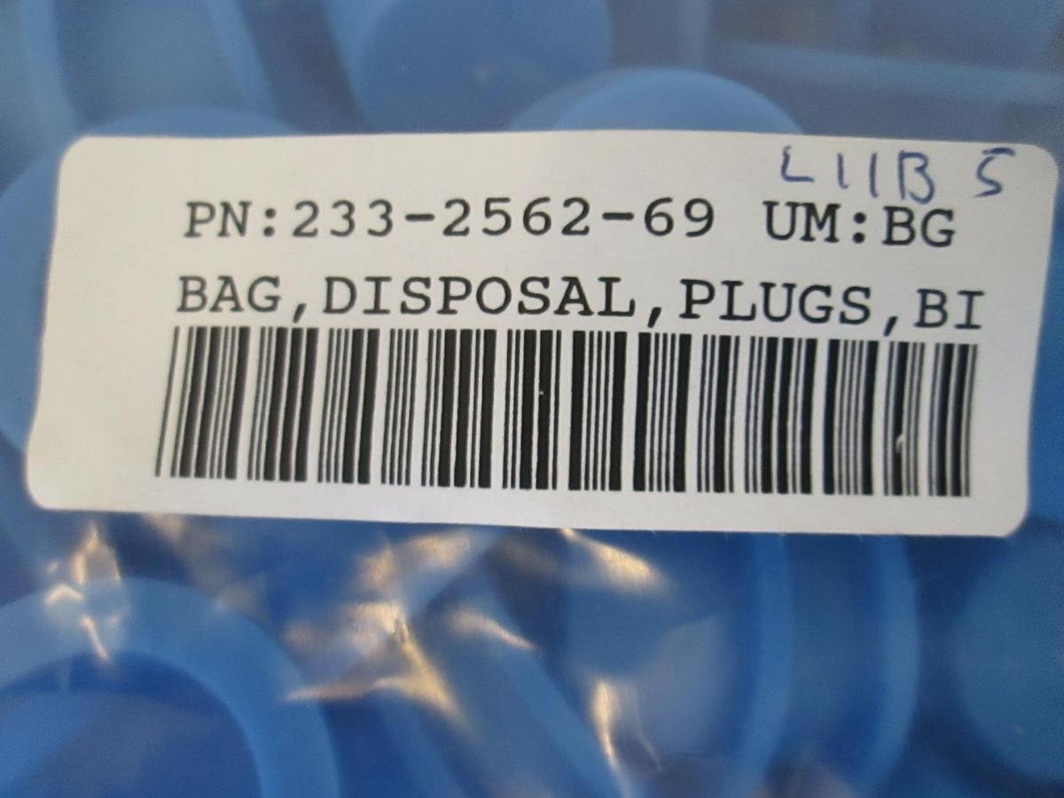 Used Disposal Plugs, Blue, 233-2562-69, New