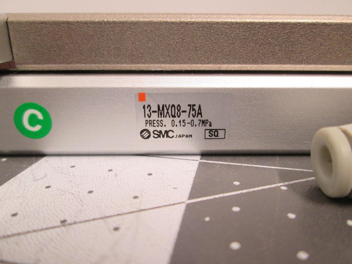 Used SMC 13-MXQ8-75A Clean Series Precision Air Slide Table 8mm Bore 75mm Stroke