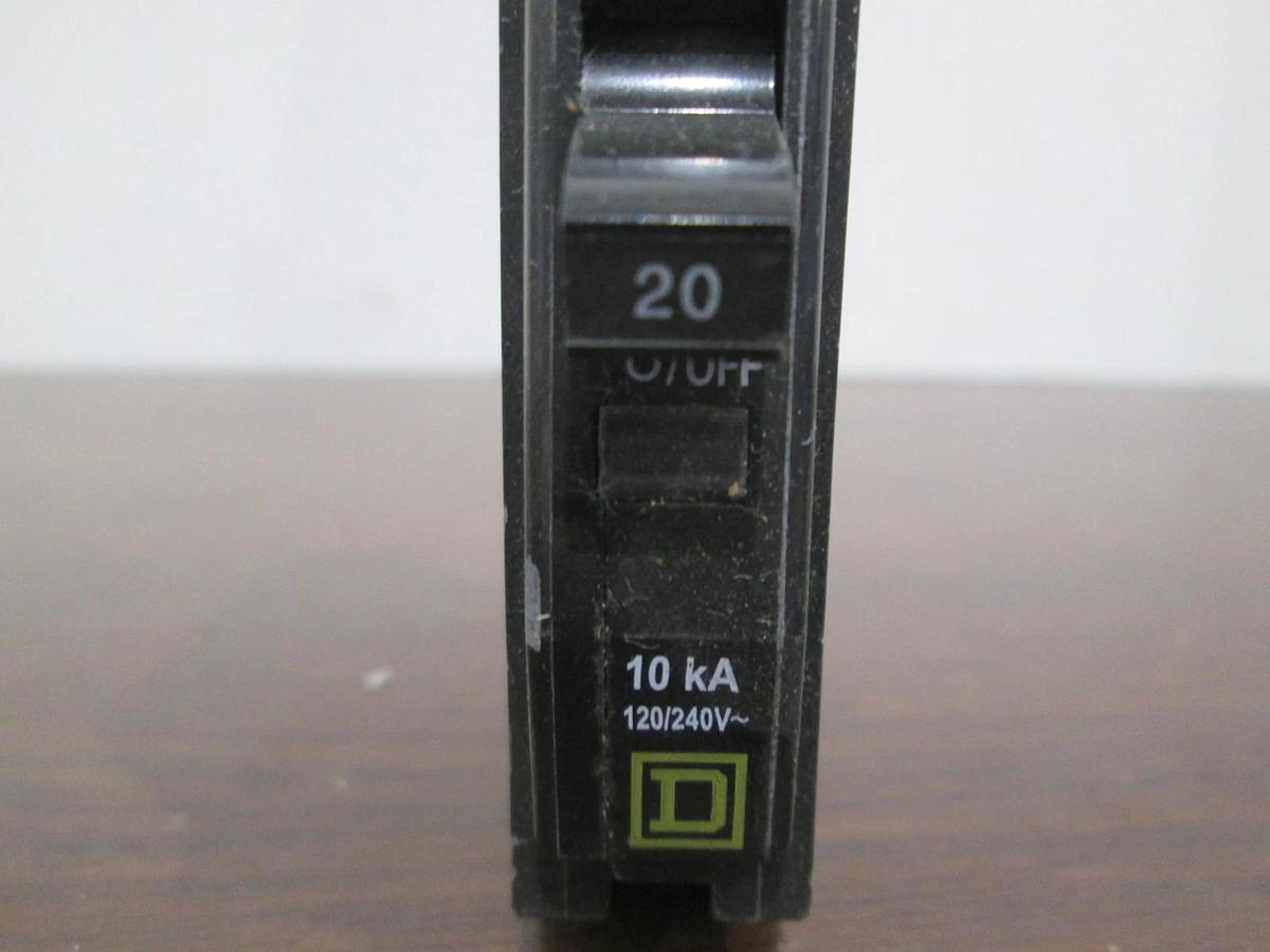 Used Square D, Type HACR, AD-9345, Single Pole Circuit Breaker, 20A, Used