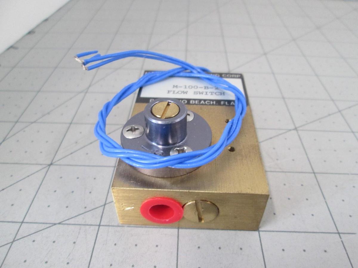 Malema Engineering, M-100-B-2, Brass Flow Switch, 1/8", FNPT, New