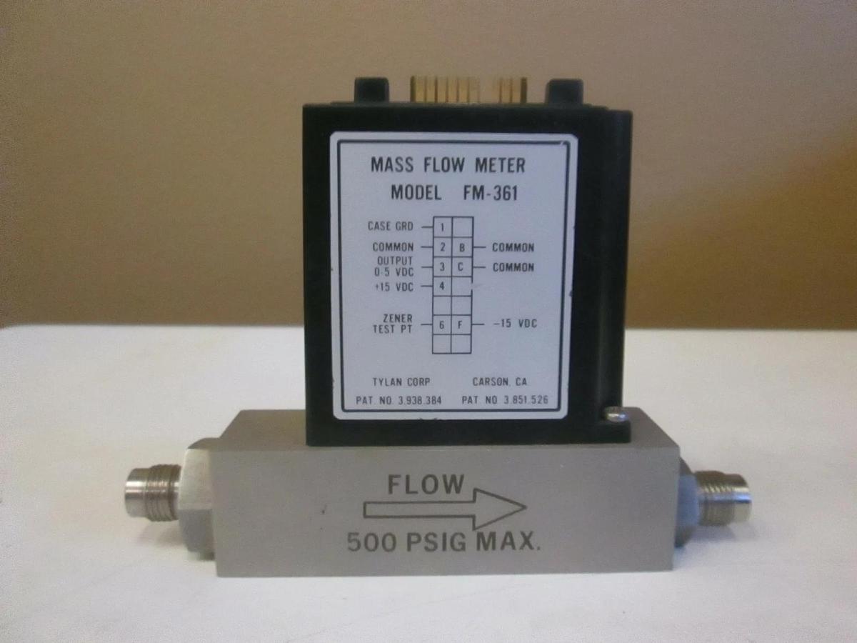 Used Tylan FM-361 Mass Flow Controller MFC, 20 SLPM, N2, 1/4" MVCR