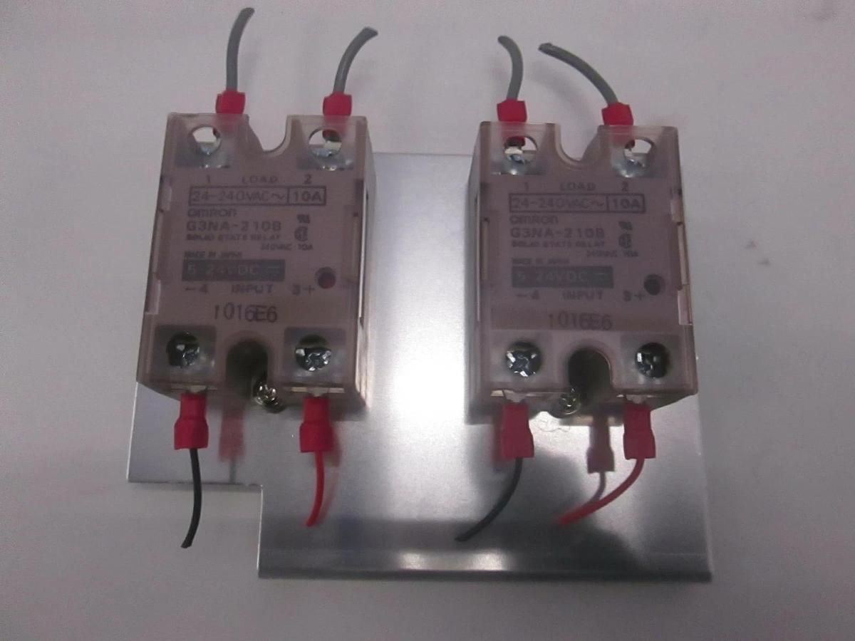 Used Omron, G3NA-210B, Solid State Relay Assy, Used, Lot of 2