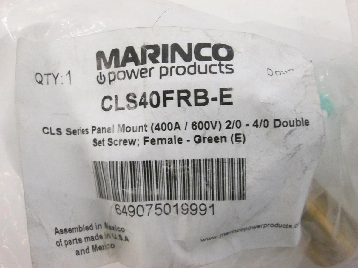 Marinco, Green Female Receptacle, CLS40FRB-E, New, Lot of 2