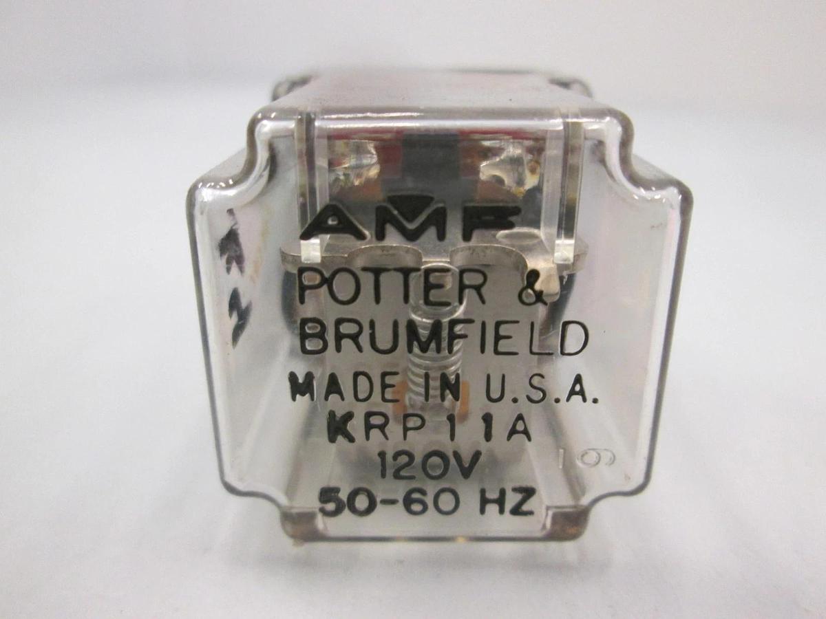 Used Potter & Brumfield, KRP11A, 120 V Relay, Used