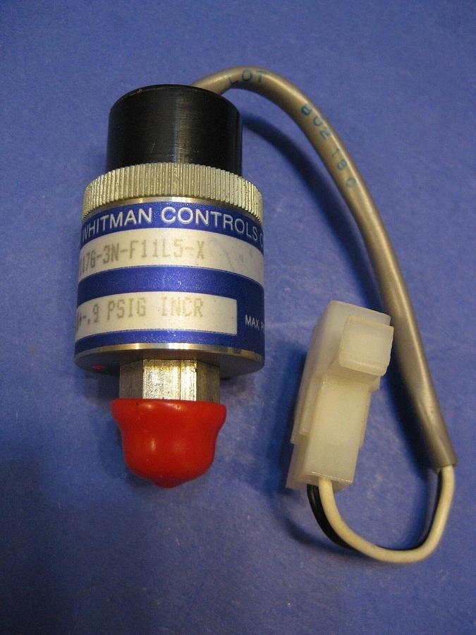 Used Whitman P1176-3N-F11L5-X SS High/Low Pressure Switch, 30 PSIG, 115V, New