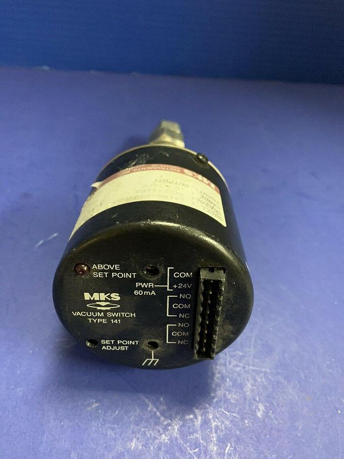 Used MKS 141 Vacuum Switch 141AA-00010BA, 10TORR, 1/2" Fitting, Used