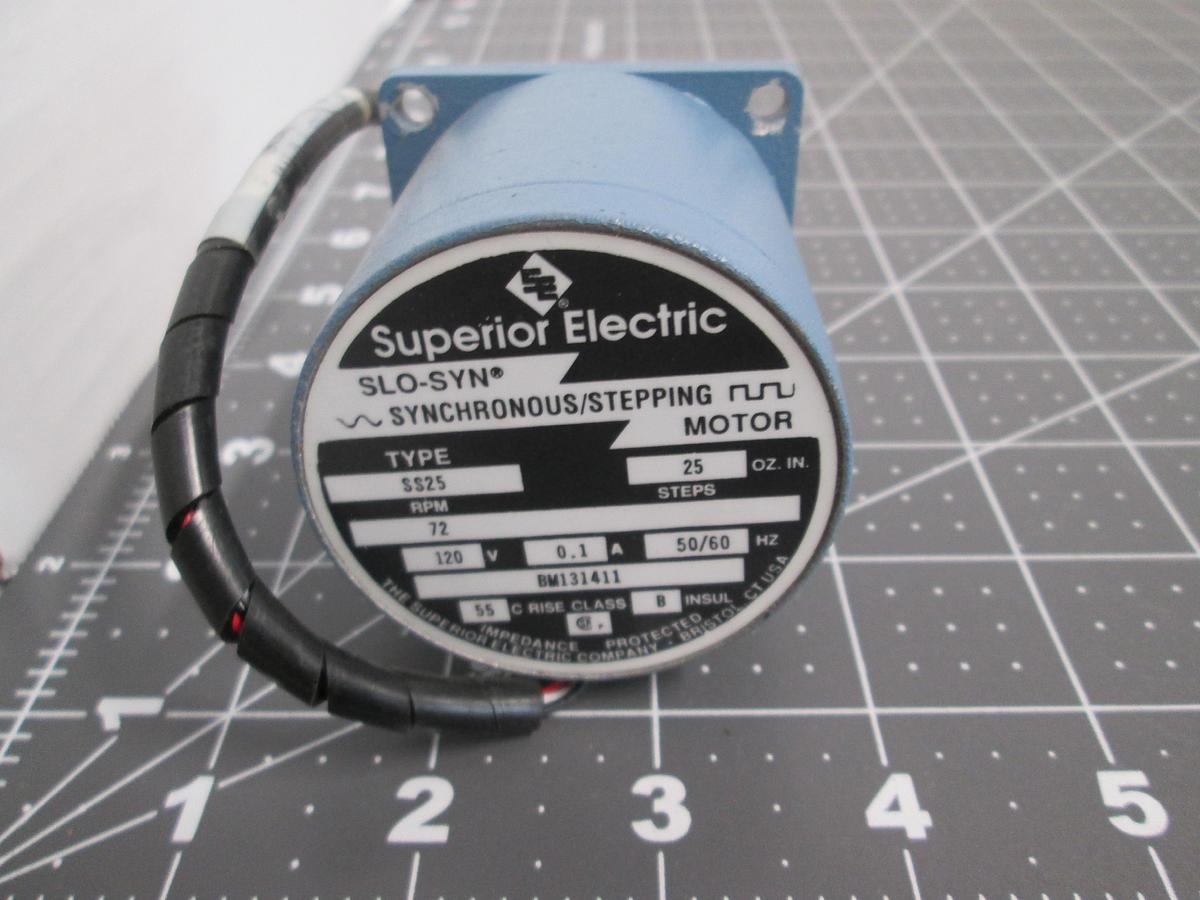 Used Superior Electric Slo-Syn SS25 Synchronous Stepping Motor 120V 72RPM 