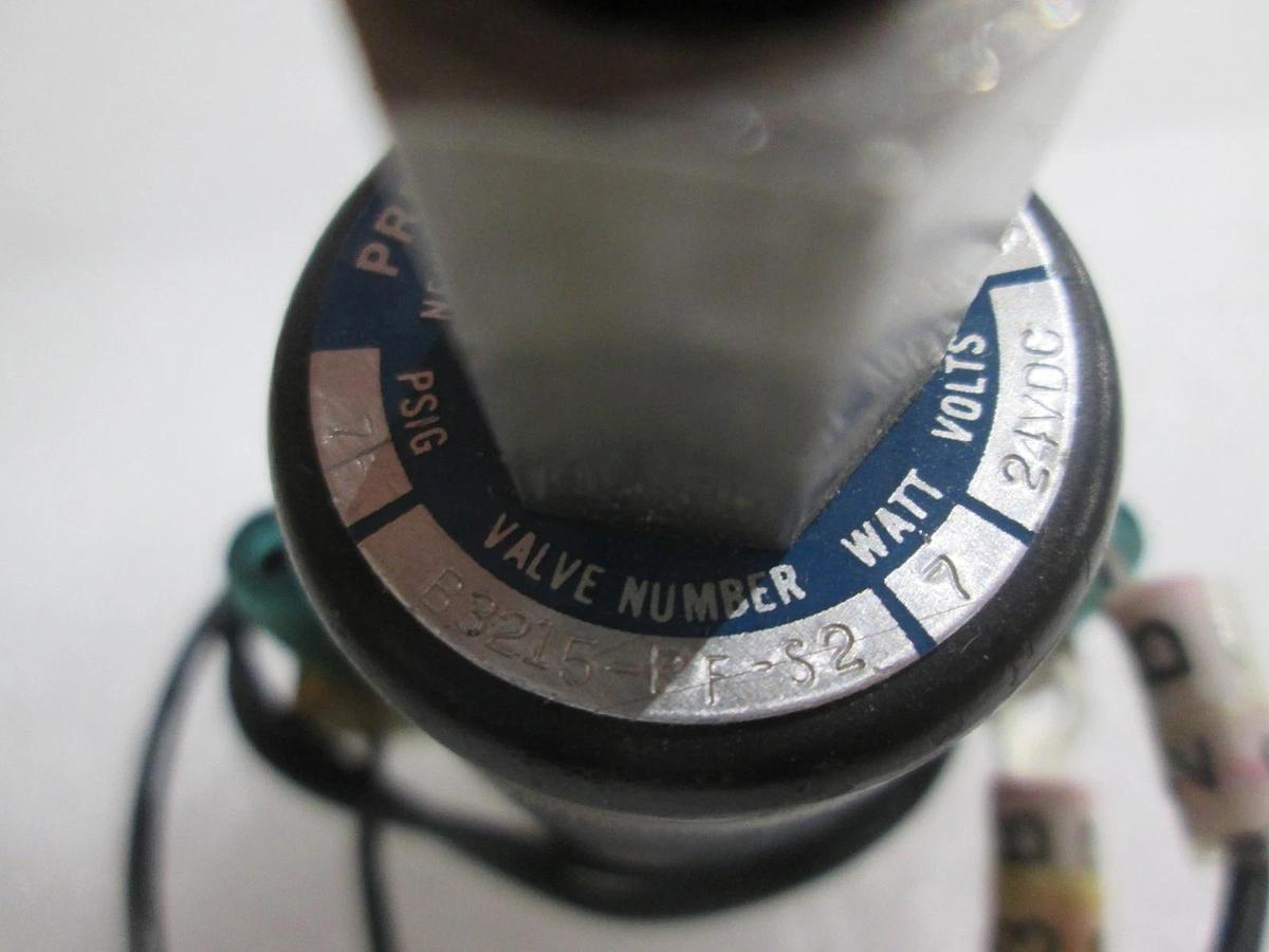 Predyne, B3215-PF-S2, 3 Way Solenoid Valve, 24V, Used
