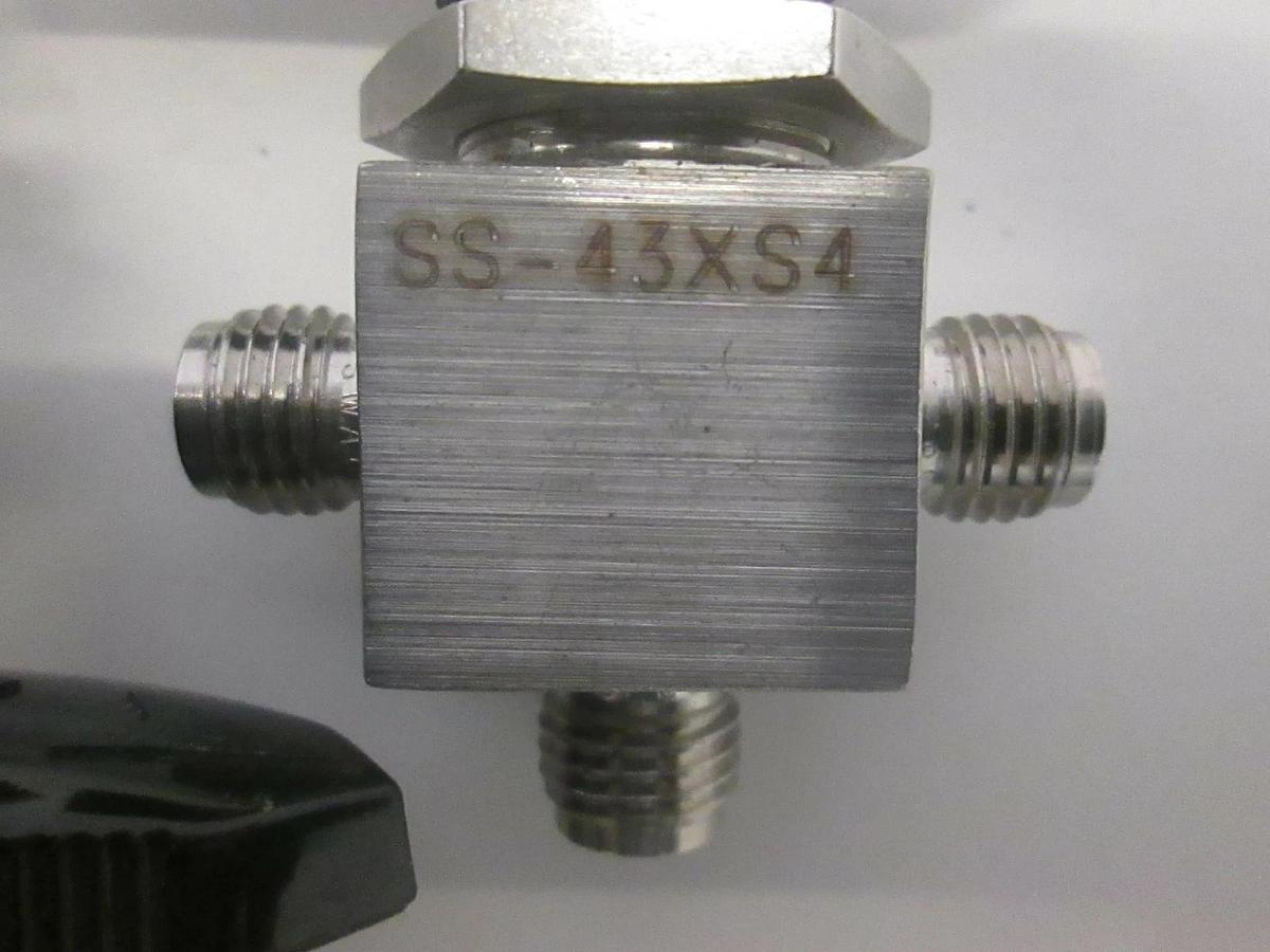 Used Whitey, SS-43S4, SS-43XS4, SS-43F4 Ball Valve, Used, Lot of 3