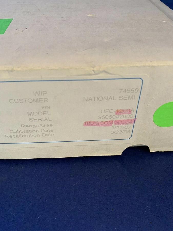 Used Unit UFC-1200A Mass Flow Controller, SICL4, 100 SCCM Refurbished