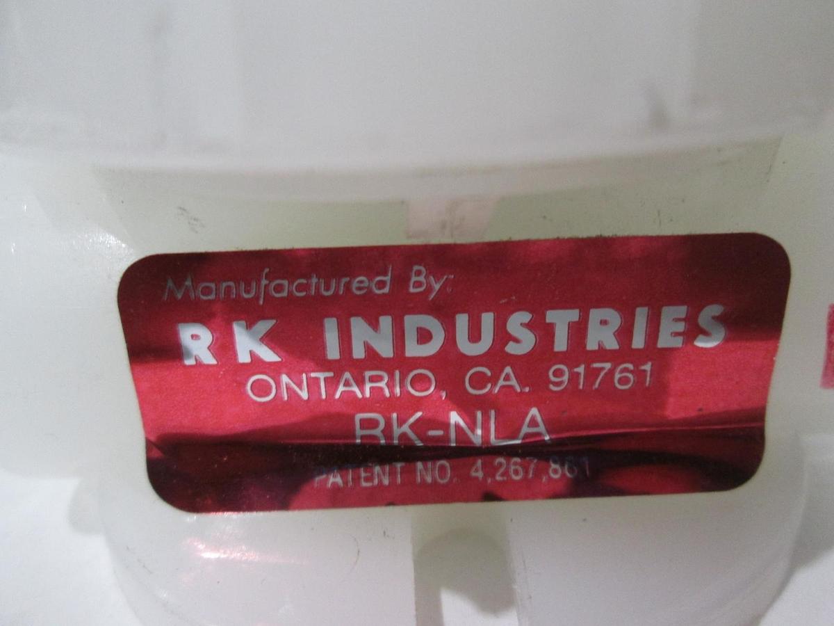 Used RK Industries, RK-NLA, Pneumatic Pressure Valve, Used