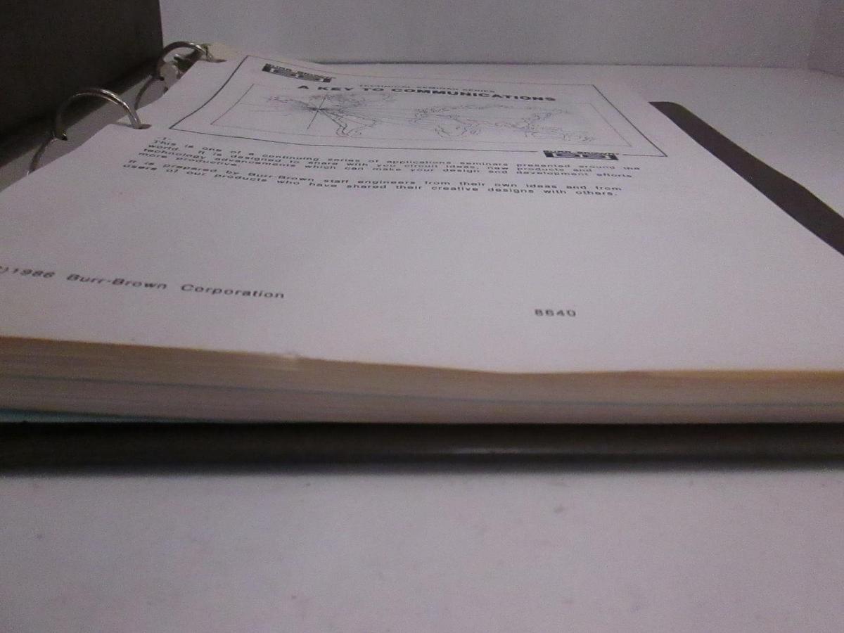 Used Burr Brown Technical Seminar Series A Key To Communications, Used