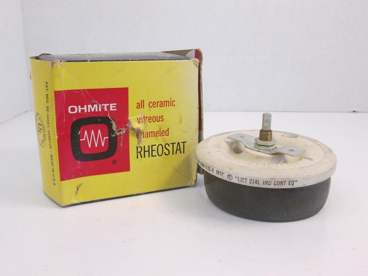 Ohmite Rheostat No. 0541, 500 OHM, .55A Max, NIB