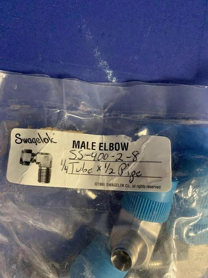 Swagelok SS-400-2-8, 1/4" Swagelok X 1/2" MNPT, Lot of 6, New