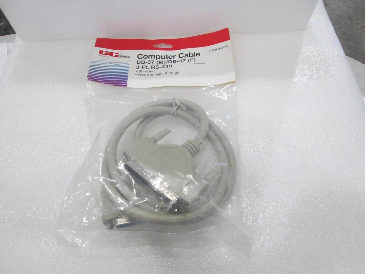 TEL Tokyo, GC Electronics, DB-37 Male and Female Connector, 3Ft, New