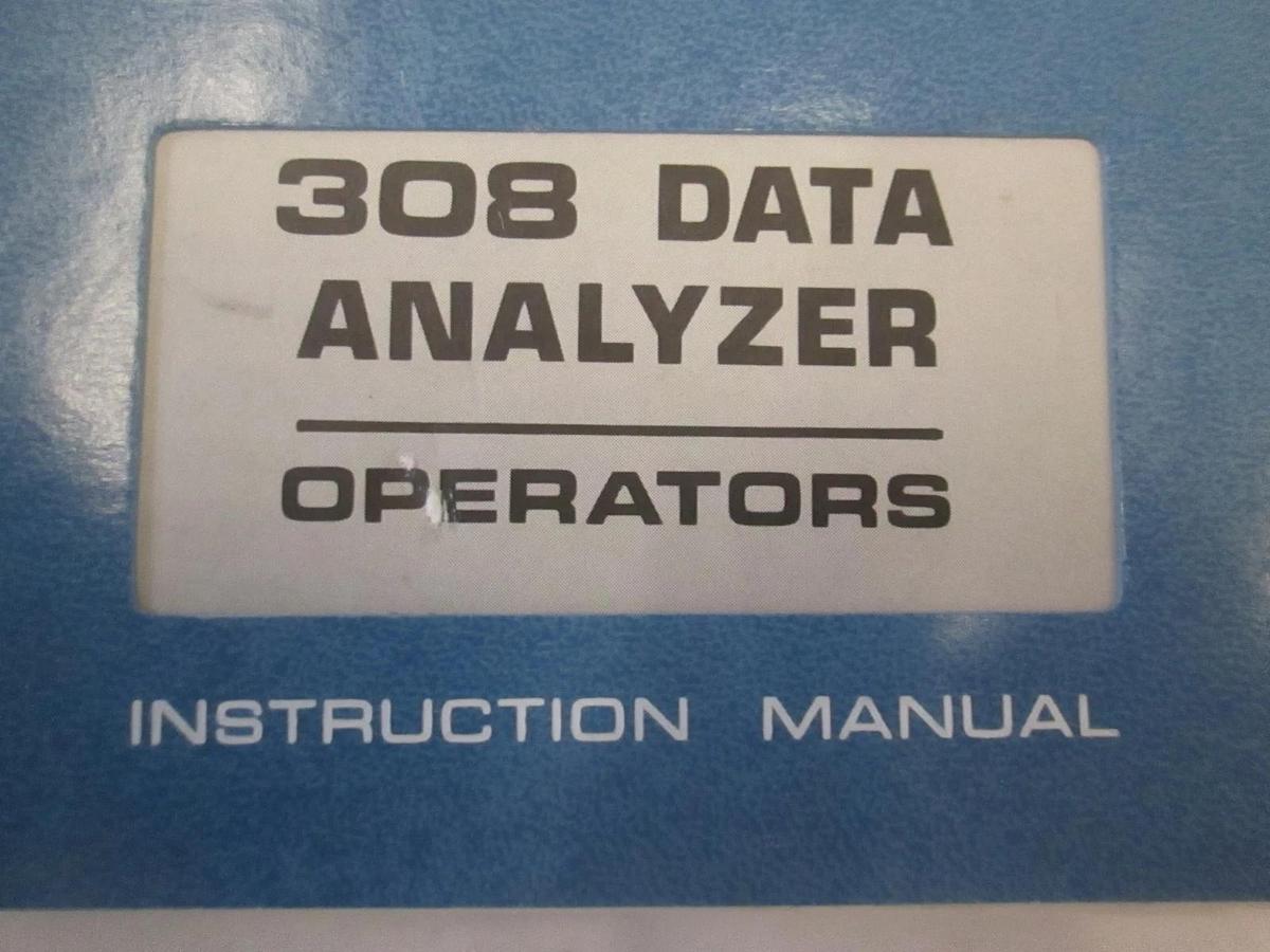Used Tektronix 308 Data Analyzer Operators Instruction Manual, Used