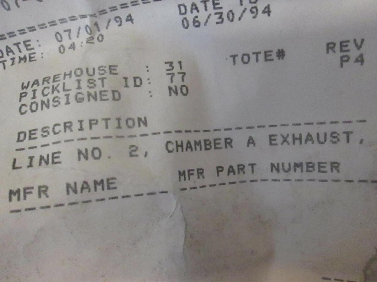 AMAT, 0225-40380, Line No. 2, Chamber A Exhaust, New