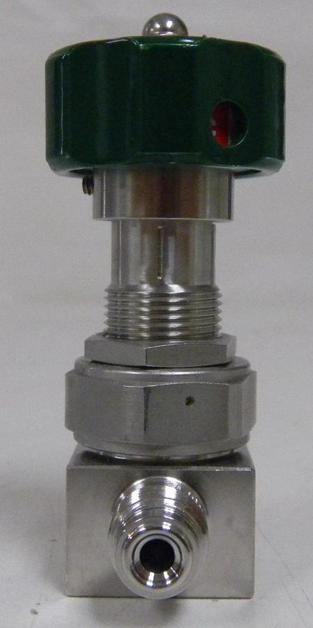 Used Nupro 6LV-DAVR4-P-GR 1/4 Turn Valve, 1/4" MVCR/MVCR, Used