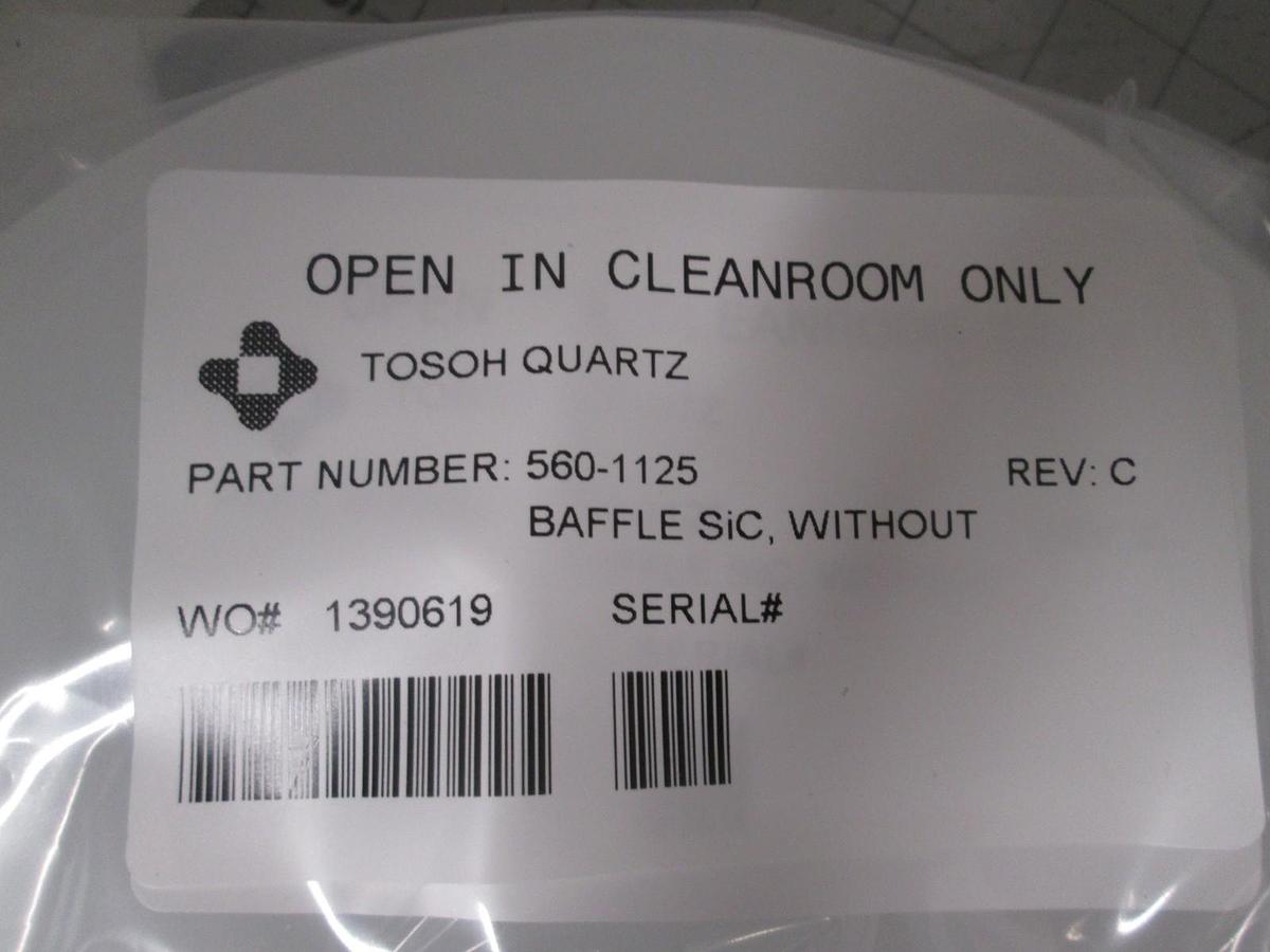 Used Tosoh Quartz, 560-1125, Baffle SiC without SiC Disk, New