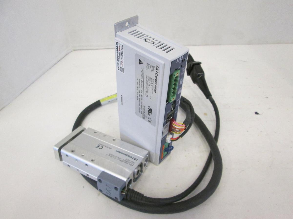 Used IAI, ACON-C-101-DV-0-0 Actuator Controller w/ RCA2-GD3NA Robo Cylinder, Used