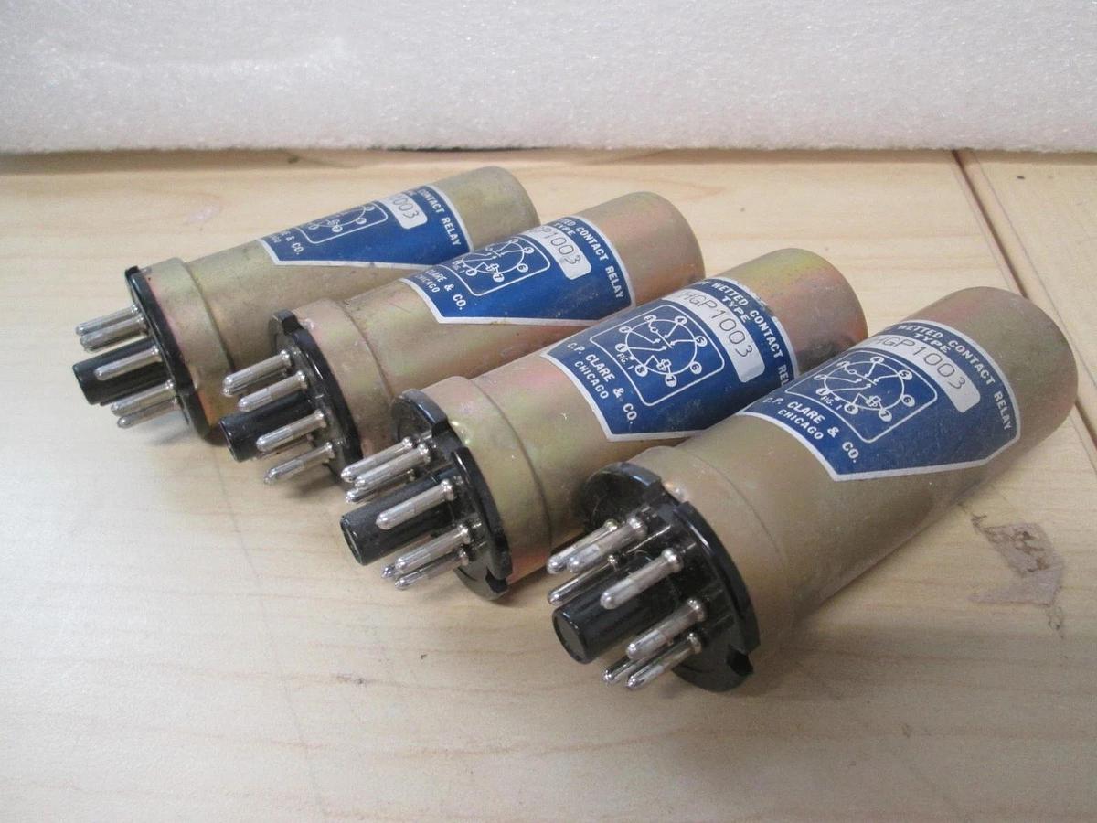 Used C.P. Clare & Co., HGP1003, Contact Relay, Used, Lot of 4