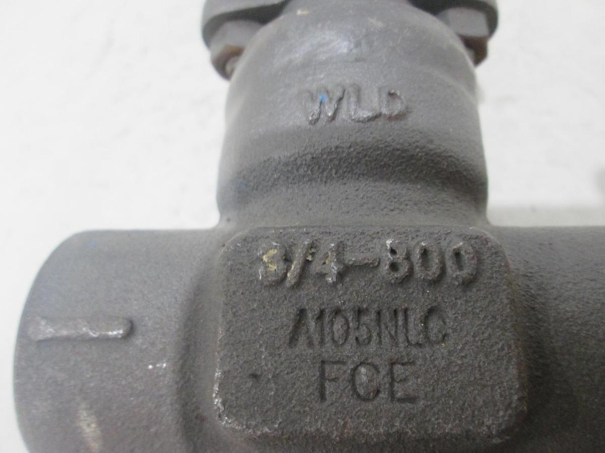 Used Bonney Forge, A105NLC, Gate Valve, Gate 3/4"-800, Used