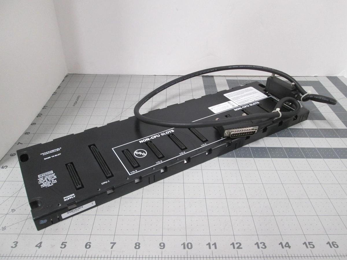 Used GE Fanuc, IC693CHS391L, 10 Slot Baseplate Expansion Module Enhanced w/Cable,Used