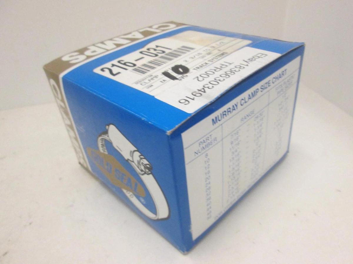 GOLD SEAL CLAMPS, H48SS, HOSE CLAMP 7/16 Band 2 3/16min To 3 1/2max, New, Lot10
