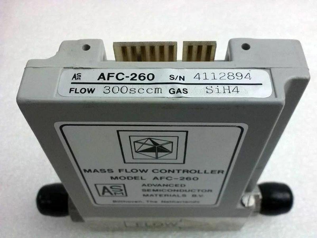 Used ASM Semiconductor AFC-260 MFC, Mass Flow Controller, SiH4, 300 SCCM, Used