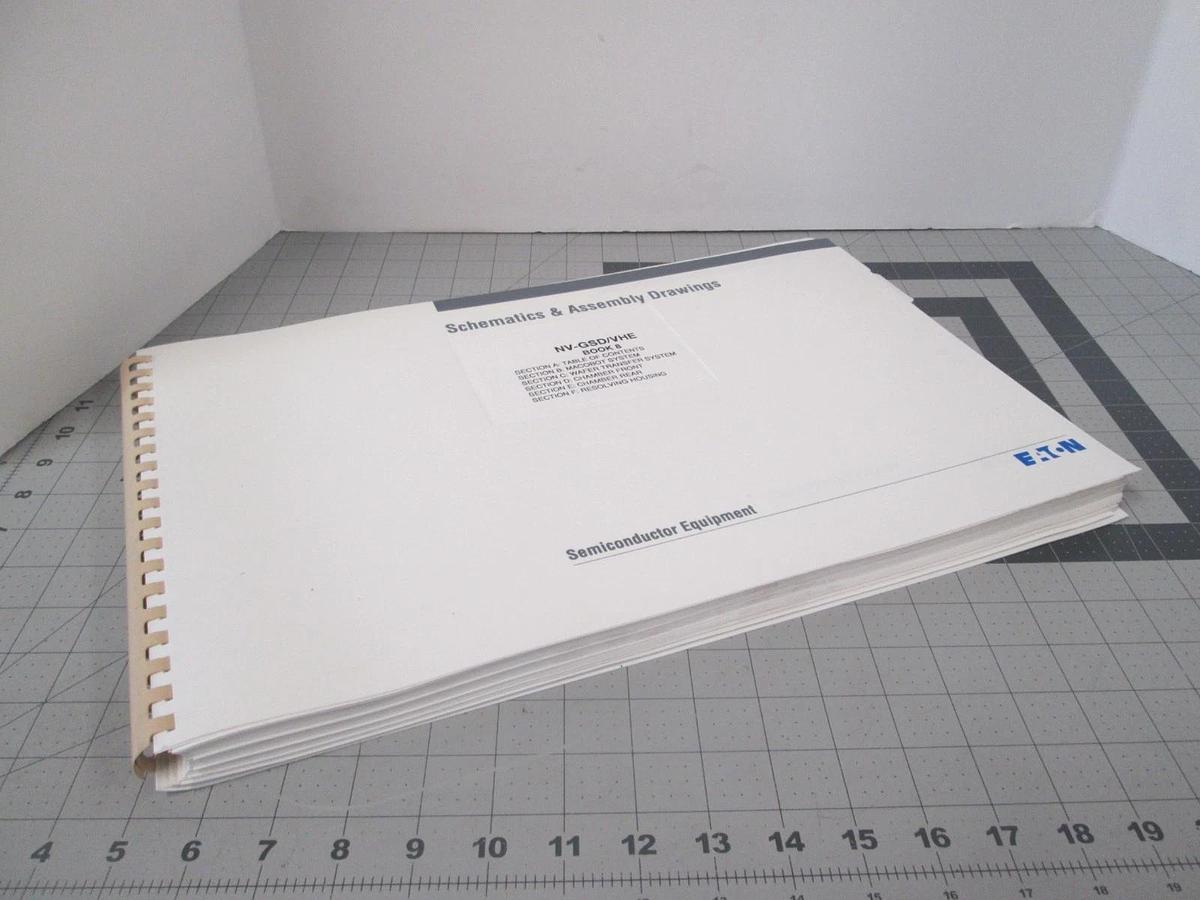 Used Eaton, NV-GSD/VHE, Book 8, Schematics and Assembly Drawings, Used