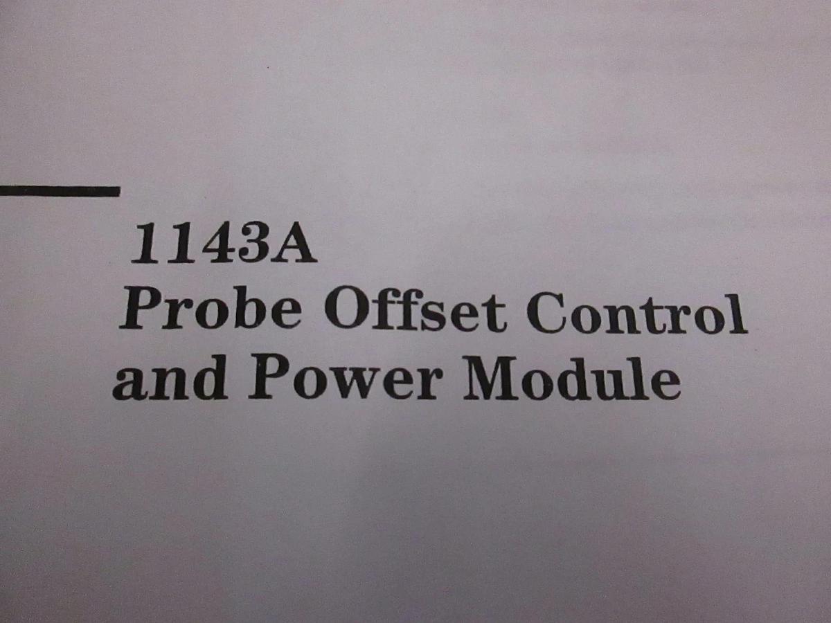 Used HP 1143A Probe Offset Control and Power Module User's Guide, Used