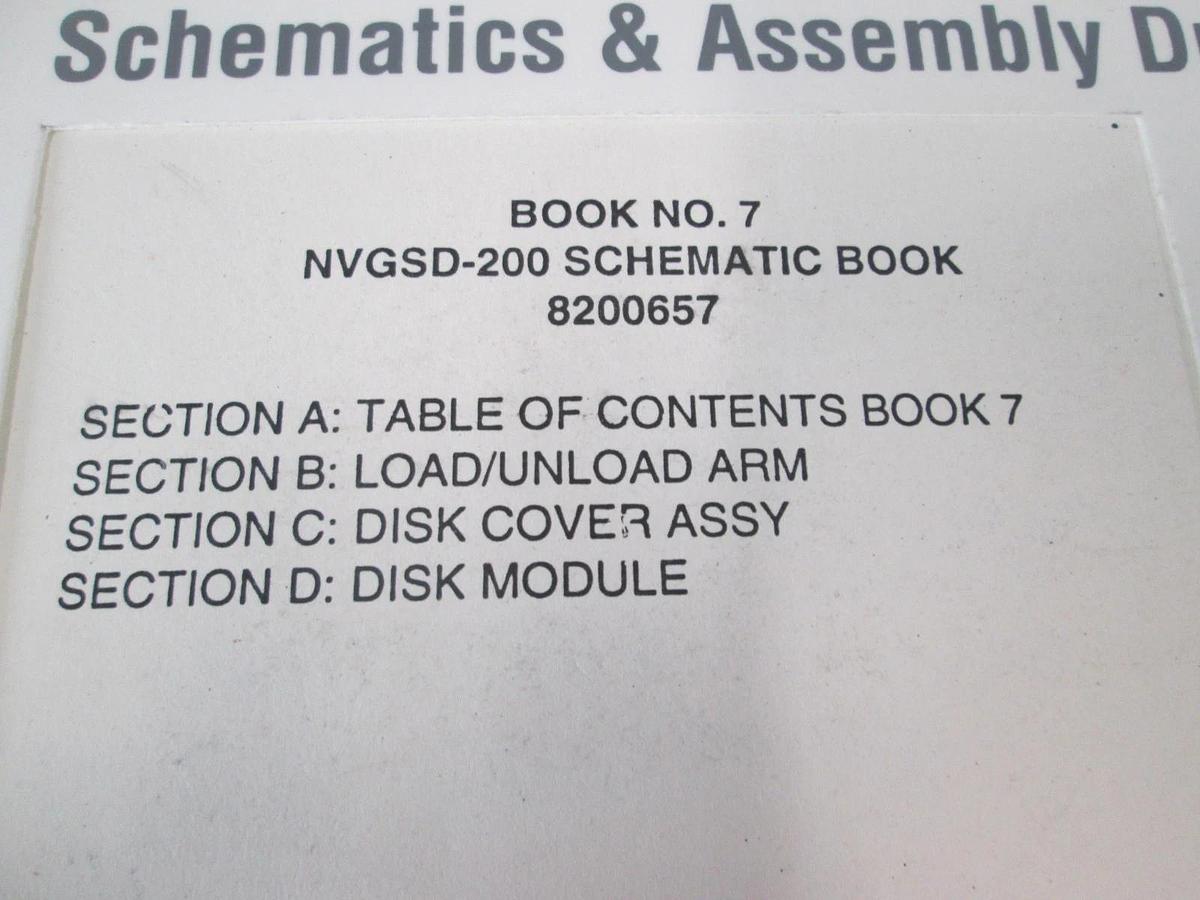Used Eaton, NVGSD-200, Book 7, Schematics and Assembly Drawings, Used