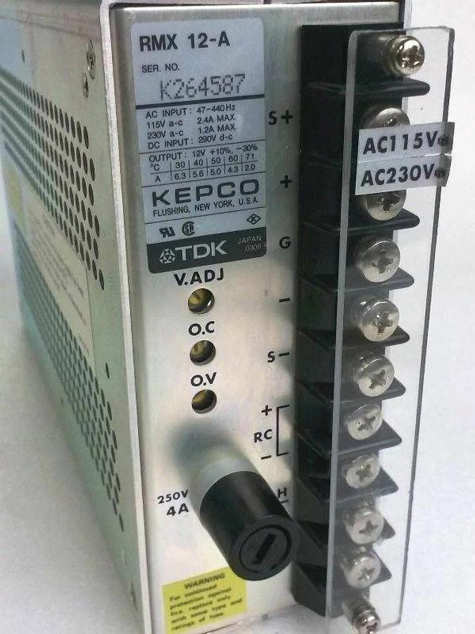 Used TDK Kepco RMX 12-A Switching Power Supply, Used