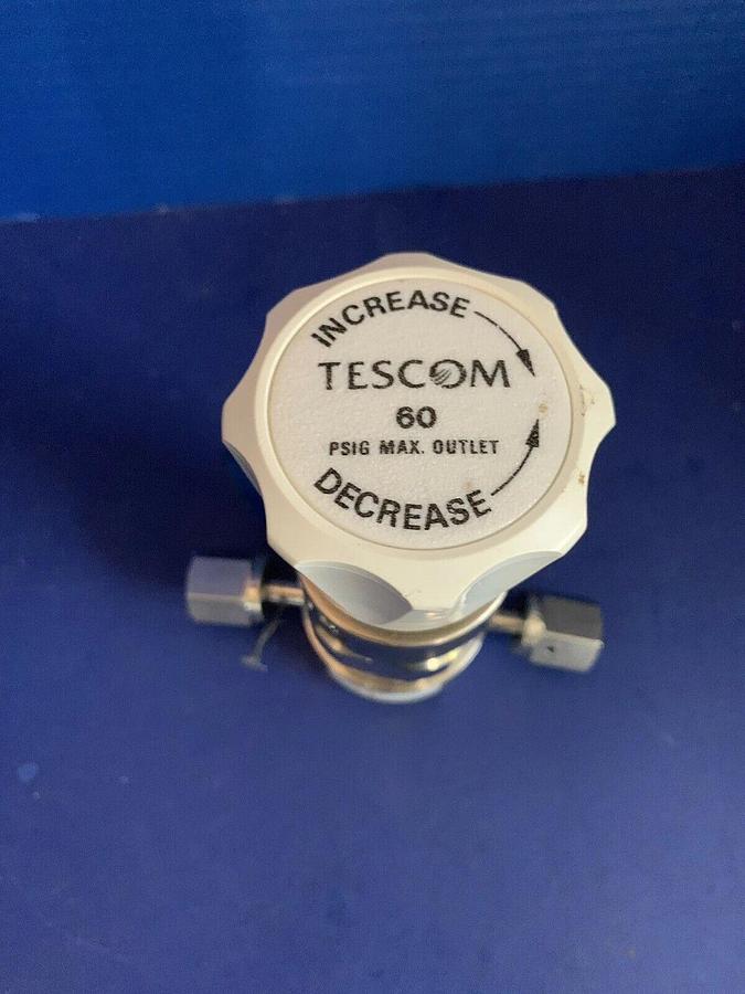 Used Tescom 74-24P1KR920-067 Regulator, 2 Ports, 1/4" FVCR, Used