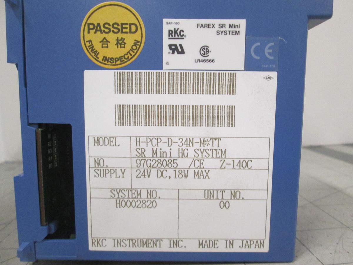 RKC, H-PCP-D-34N-MTT, SR Mini HG System,24VDC Controller Module, New