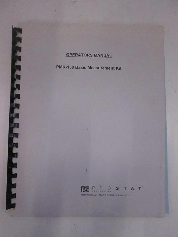 Used Prostat PMK-150 Basic Measurement Kit Operators Manual, Used