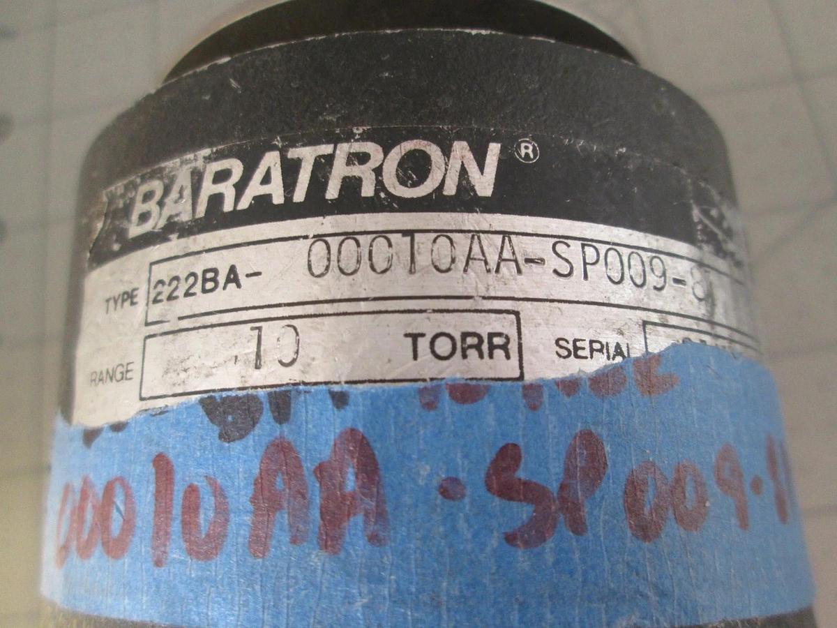Used MKS. Baratron Type 222B, 222BA-00010AA-SP009-81, 10 Torr, Used