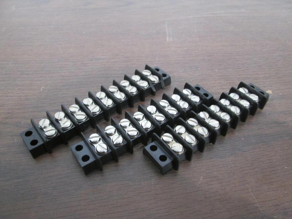 Used Cinch, 8 Position (2) 9 Position Terminal Block, Used, Lot of 3