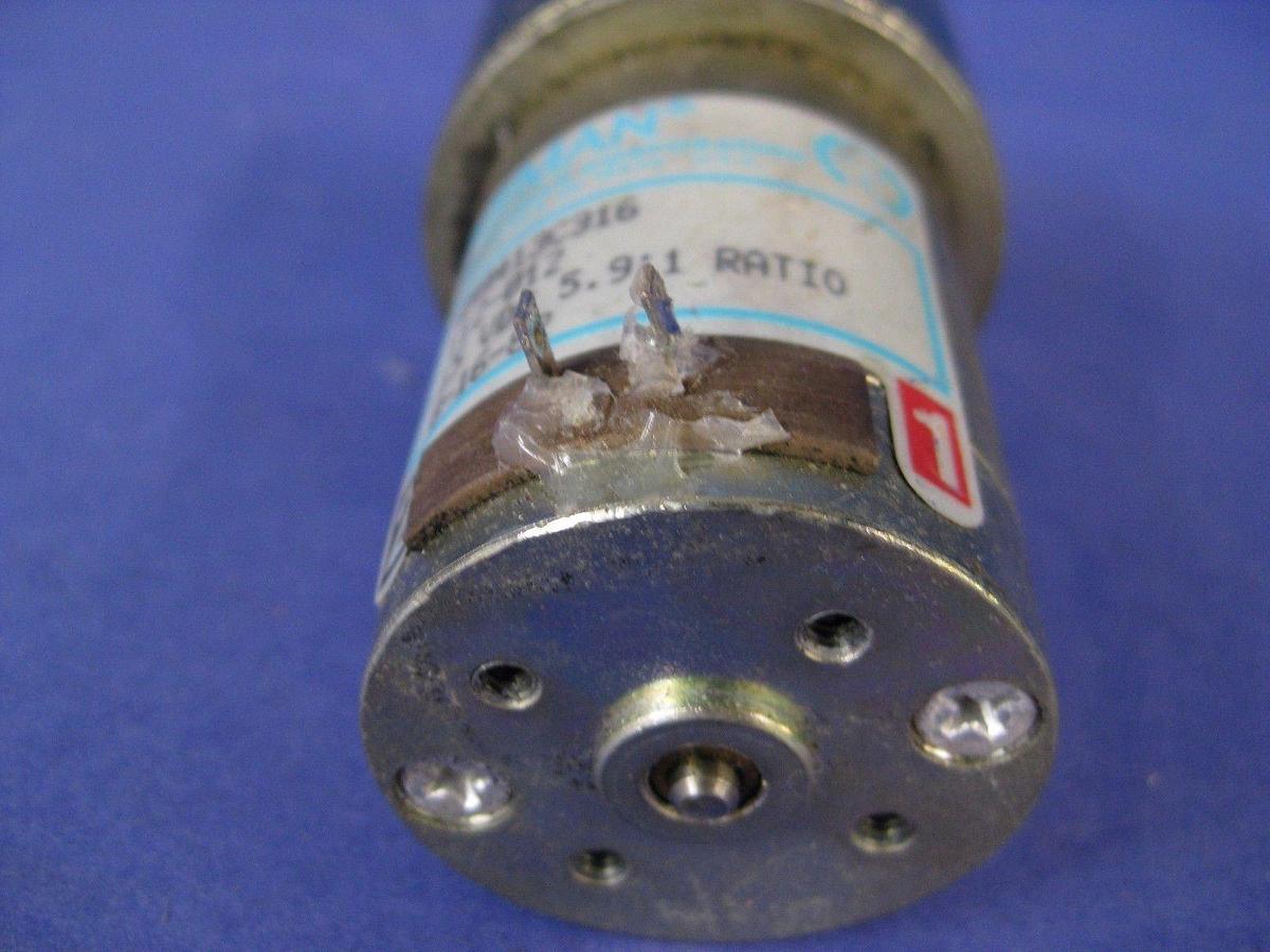 Used Pittman GM9413C316 Gear Motor, 5.9:1 Ratio, 15VDC, Used